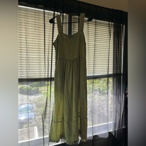 Patagonia Green Hemp Maxi Dress - Size Medium